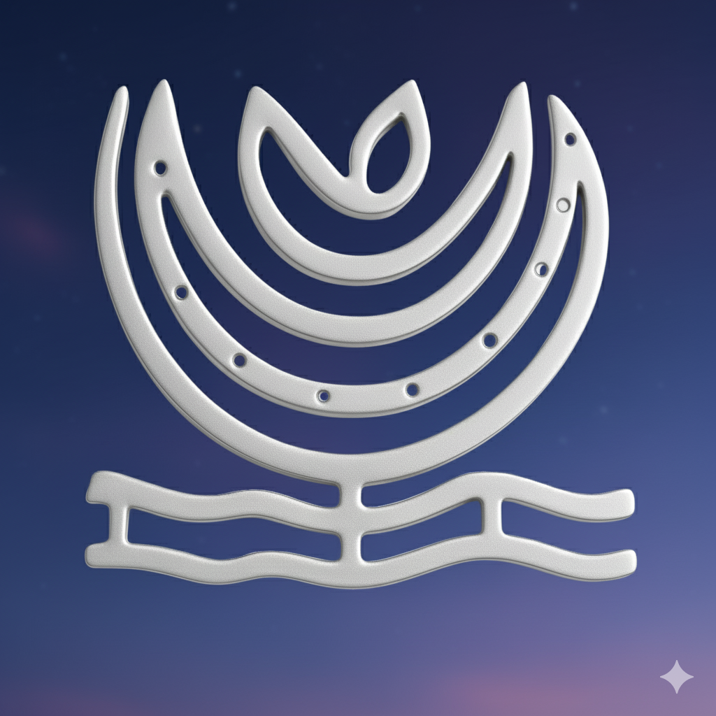 Zinc Moon Helix 4inch